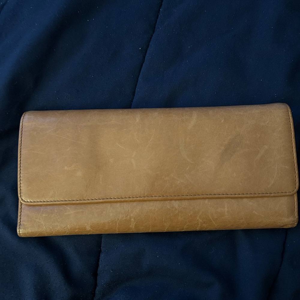 Hobo International Tan Leather Wallet